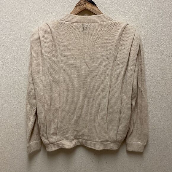 Vintage Yana Alpaca Pleated Cardigan XL - Picture 7 of 7